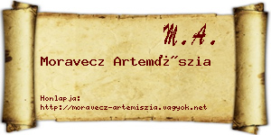 Moravecz Artemíszia névjegykártya